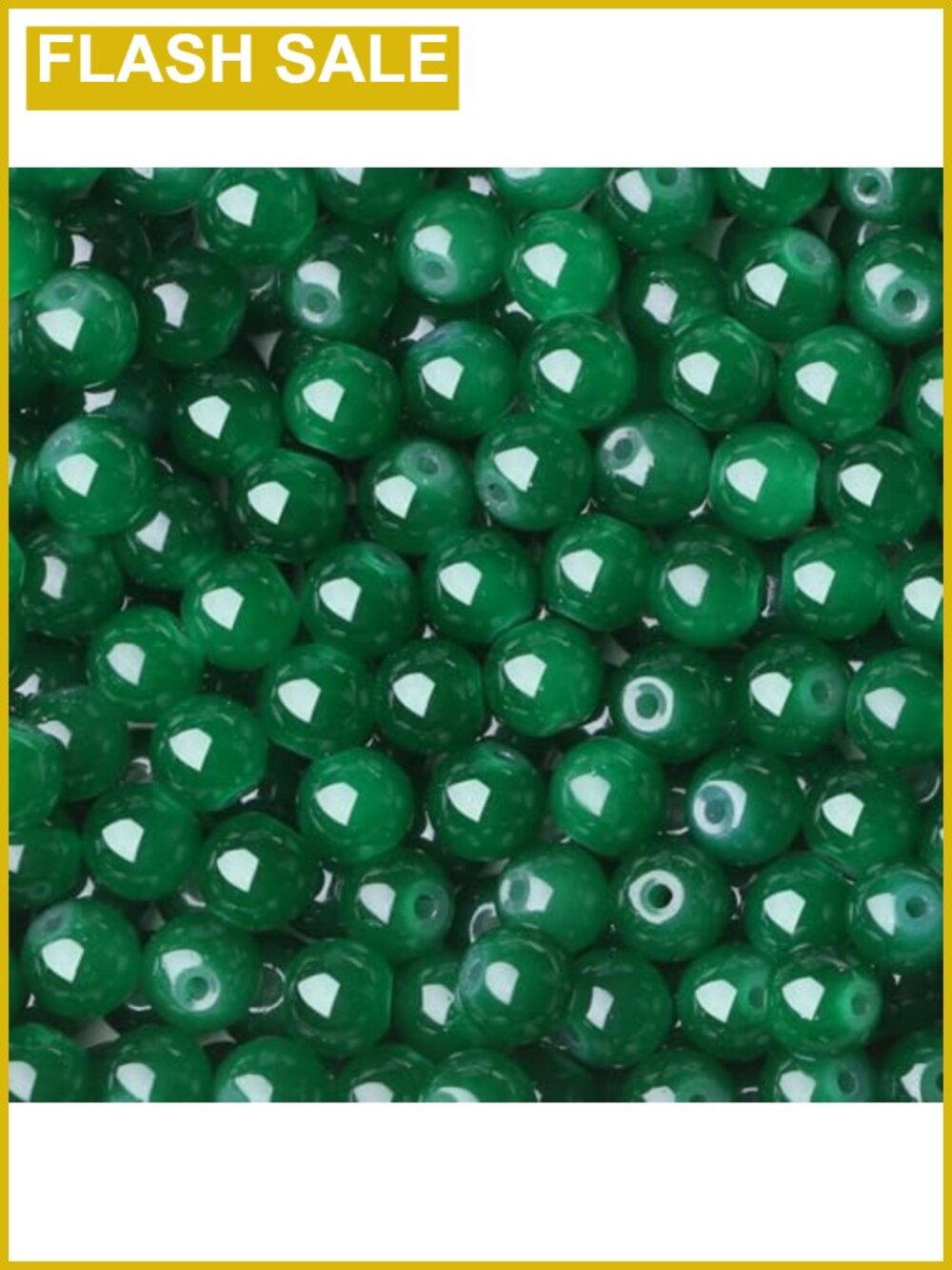 500pc 8mm Glass Crystal Beads Jewelry Making Bracelet Necklace DIY Kit